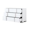 Grungis Wooden Dressers with Storage,Mirrored Bedside Table with Metal Handle and 2 Drawers for Living Room,Hallway - 4 of 4