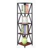 Tucson Metal 5 Tier Corner Bookcase - Johar Furniture - 3 of 3