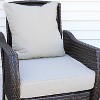 Sunnydaze Indoor/Outdoor Olefin Replacement Deep Back and Seat Cushion Set for Patio Chair - 2pc - 4 of 4