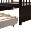 NicBex Twin over Full Bunk Bed Separable Pine Bed Frame with Trundle, Storage Drawers, Guardrail and Ladder, No Box Spring Required - 4 of 4