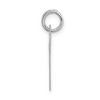 Black Bow Jewelry 14k White Gold, Madison Collection LG Classic Script Initial T Pendant - 2 of 4