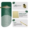 Cobbe Brushed Gold Wall Mounted Shower Kit with 10-Inch Square Rain Shower Faucet, Tub Faucet, 15.74-Inch Rain Shower Arm and Valve - 3 of 4