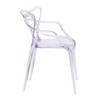 HomeRoots Clear Acrylic Open Back Dining Arm Chair - 4 of 4