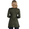 24seven Comfort Apparel Womens Long Sleeve Solid Color Swing Style Flared Maternity Tunic Top - 3 of 4