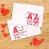 The Lakeside Collection Valentine's Day Whimsical Gnome Printed Tabletop Collection - Set of 4 Melamine Plates - 4 of 4