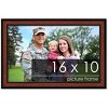 PosterPalooza | Simple Brown Picture Frame - UV Acrylic, Backing Board, Hanging Hardware Included - 2 of 4