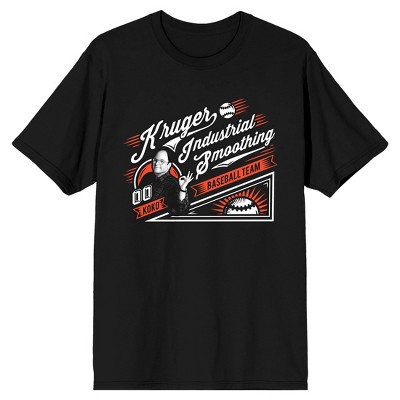 Seinfeld Kruger Industrial Smoothing Baseball Team Men’s Black T-Shirt