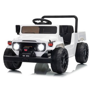 Jojoka 12V Licensed Toyota Ride-On Pickup Truck for Kids, Electric Vehicles with Remote Control, Suspension, Truck Bed - 1 of 4