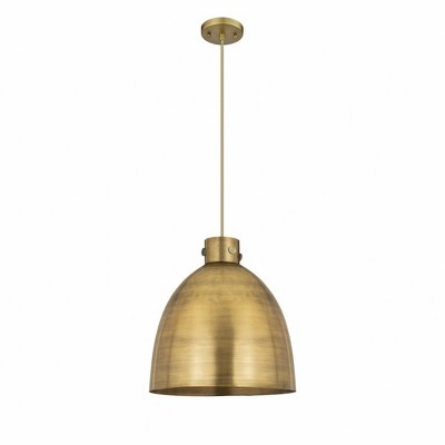 Newton Bell - 1 Light Pendant In Industrial Style-17.38 Inches Tall and 16 Inches Wide
