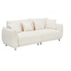 VASIP 86-inch Teddy Fleece Deep Seat Comfortable Sofa with 4 Pillows,Suitable for Apartment Living Room Bedroom, Does not Take Up Space. - 4 of 4