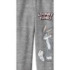 Looney Tunes Logo With Bugs Bunny Youth Heather Gray Graphic Joggers - 2 of 3