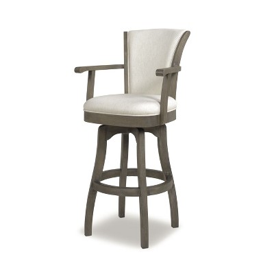 NicBex Dining Chairs Bar Stool Swivel Bar Height Chairs with Armrests, for Dining Room, Home Bar,