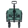 CAVINAS Expandable Dual-Layer Utility Wagon Cart, Lightweight Folding Wagon with 100% Extra Space, Shopping Cart for Camping, Sports - 2 of 4