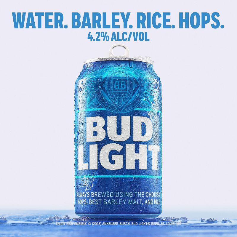 Bud Light Beer - 18pk/12 fl oz Cans, 5 of 13