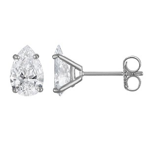 Naturalux 14K Yellow Gold 2 CT Lab Grown Diamond Solitaire Stud Earrings - 1 of 4