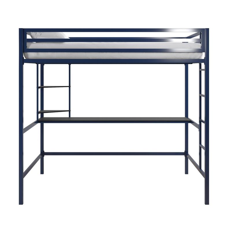 Full Maxwell Metal Loft Bed with Desk & Shelves - Novogratz, 3 of 9