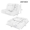 GlasFlength Bean Bag seats, Stylish and Comfortable Seating for Every Home, Contemporary, Classic Modern Designs, Gray,63.7”*59.8”*31.1" - 3 of 4