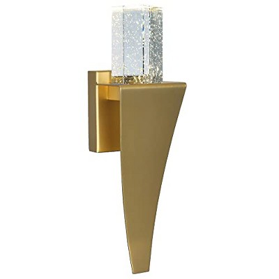 CWI Lighting Catania LED Integrated Satin Gold Wall Light