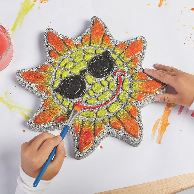 MindWare Paint Your Own Stepping Stone: Sun - Creative Activities -14 Pieces, 4 of 5