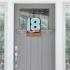 Big Dot of Happiness Boy 18th Birthday - Hanging Porch Eighteenth Birthday Party Outdoor Decorations - Front Door Decor - 1 Piece Sign - 2 of 4