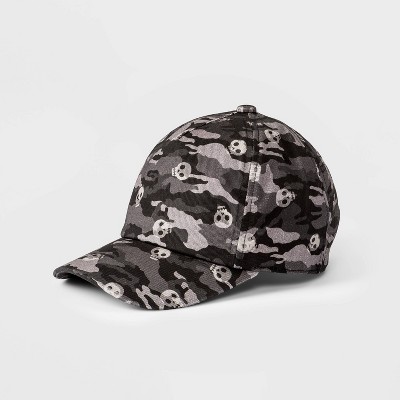 Kids' Skull Print Baseball Hat - Cat & Jack™ Green