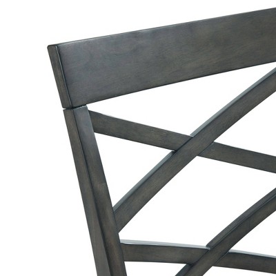 Rustic Gray 6PC Counter Height Farmhouse Dining Set with Bench