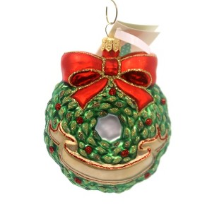 Tannenbaum Treasures 3.25 In Wreath Ornament Holiday Holly Christmas Tree Ornaments - 1 of 2