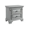 Trent 2 Drawer Nightstand Gray - Picket House Furnishings: 28" Bedside Table, Felt & Cedar Lined - image 2 of 4