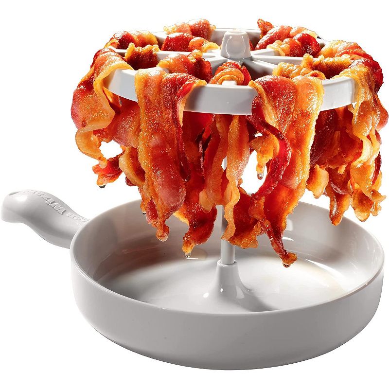 Chef's Choice Microwave Bacon Cooker - The Amazing Bacon Wizard Cooks up to 1LB of Bacon At Once, 3 of 4