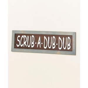 The Lakeside Collection Windmill Bathroom Sign - Scrub-a-Dub-Dub Sign - 1 of 4