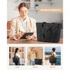 Tote Bag for Women,Large Puffer Tote Bag with Zipper,Quilted Puffy Work Bag Purse for Travel Beach Gym Weekend - 4 of 4