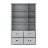 Famapy 47.2"W Organizer Glass Doors Display Cabinet  Organizer Pantry Gray - 4 of 4