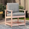 vidaXL Outdoor Patio Chair - Solid Douglas Wood, Armrest & Backrest - 2 of 4