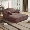 Racxily 51" Chaise Lounge Chair, Oversized Plush Corduroy Sleeper Couch for Living Room, No Assembly - 4 of 4