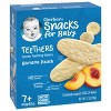 Gerber Teethers Banana Peach Baby Snacks - 12ct/1.7oz Total - image 2 of 4