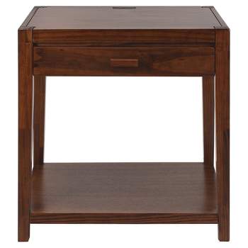 26" Nightstand with Usb Port - Flora Home