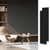 SMARTSTANDARD 105.9 in. x 20.47 in. x 0.9 in. Slat Wood Acoustic Sound Absorbing 3D Decorative Wall Paneling, 2-Pack - 2 of 4