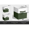 Sorbus 6 Pack 11" Two Tone Foldable Storage Cubes with Handles - Perfect for clothes, toys, books, linens, and more - 3 of 4