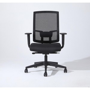 TiramisuBest Ergonomic 27"H Black Mesh Office Chair, Adjustable Arms & Height - 1 of 4