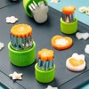 Aoibox 9-Piece Fruit & Vegetable Cutter Set with Love, Star, Flower, Rabbit, Bear, Strawberry, Lace, Mushroom Shapes for Baking & Decorating - 4 of 4