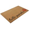 Northlight Natural Coir "Hello Pumpkin" Autumn Harvest Doormat 18" x 30" - 3 of 4