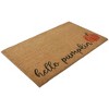 Northlight Natural Coir "Hello Pumpkin" Autumn Harvest Doormat 18" x 30" - image 3 of 4