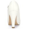 Allegra K Women's Round Toe Platform Ankle Strap Chunky Heel Pumps - 3 of 4