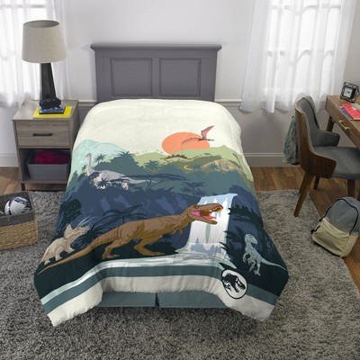 Universal Jurassic World 2 'Eruption' 2pc Kids Bedding Twin/Full Comforter 
