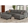 Belffin Oversized U-Shaped Chenille Sectional - 8-Seater Modular with Storage & Convertible Design - 3 of 4