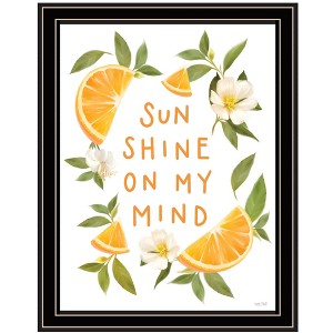HomeRoots Sun Shine on My Mind Black Framed Print Wall Art - 1 of 3