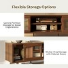 Bestier Modern 63" TV Stand with LED Lights for TV, Media Console with Cable Management - 3 of 4