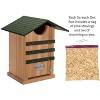 JCS Wildlife Cedar Screech Owl Nest Box with Poly Lumber Roof - 2 of 4