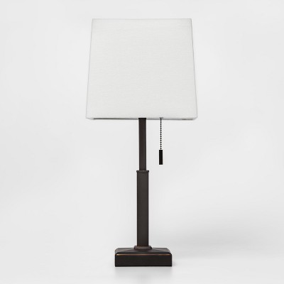 black white table lamp