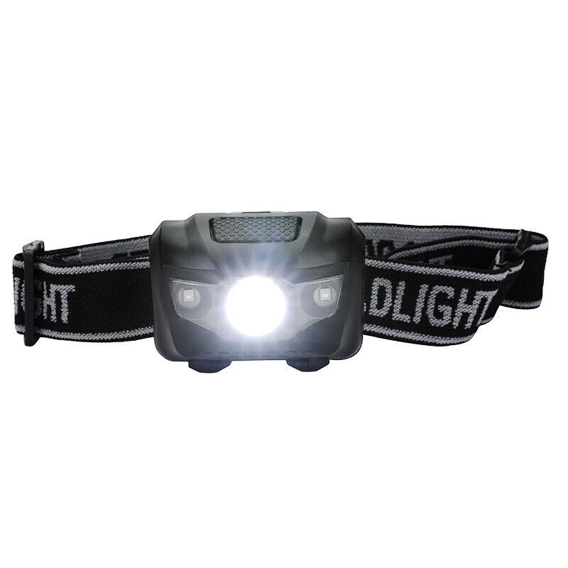 Link Bright LED Headlamp Flashlight 4 Modes Adjustable Strap Great For Running Camping Hiking Reading 2 Pack, 2 of 6